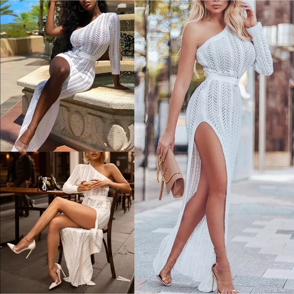 Dresses & Skirts - One Sleeve Knit Dress